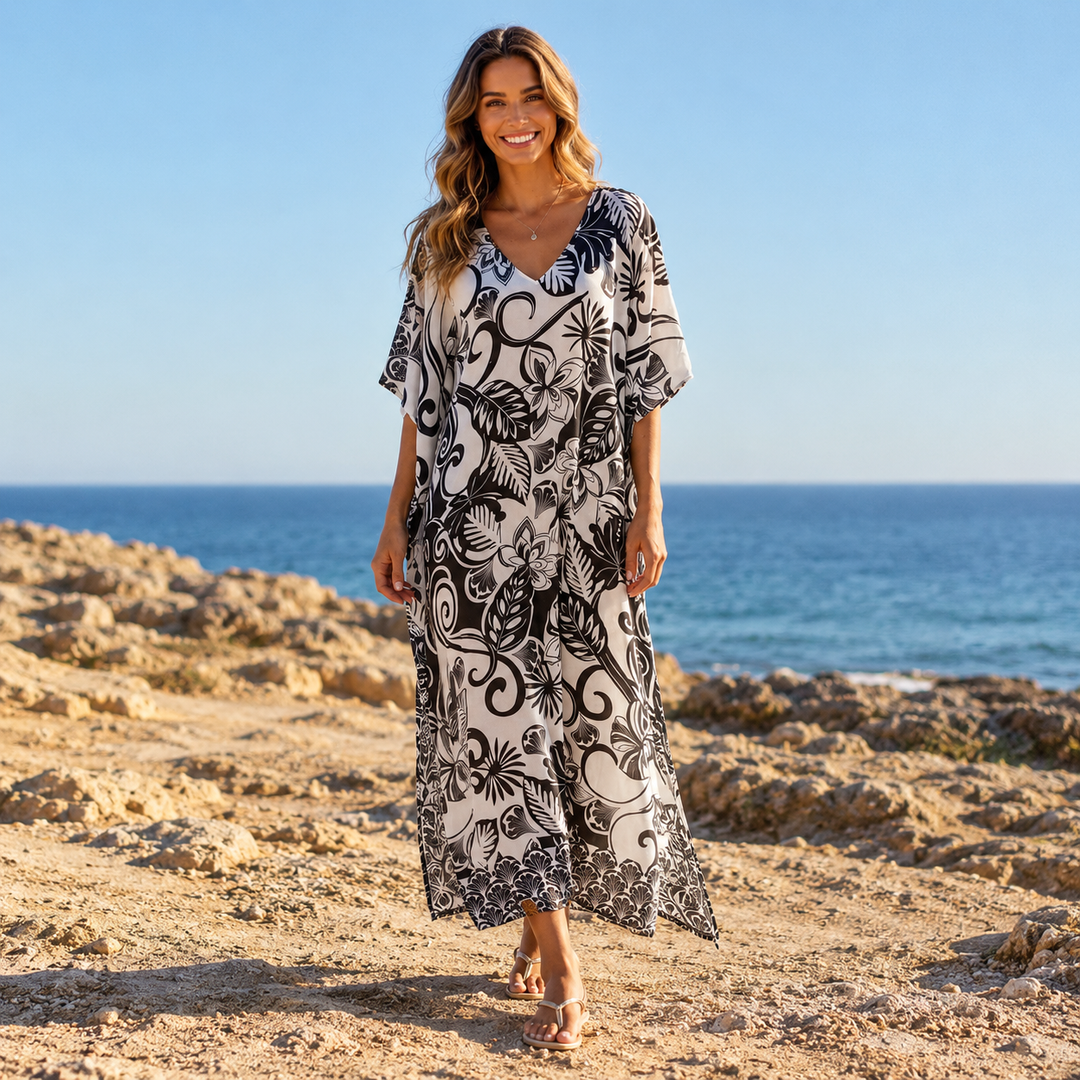 Maya Tropical Loose, Casual Kaftan - AU 12-22