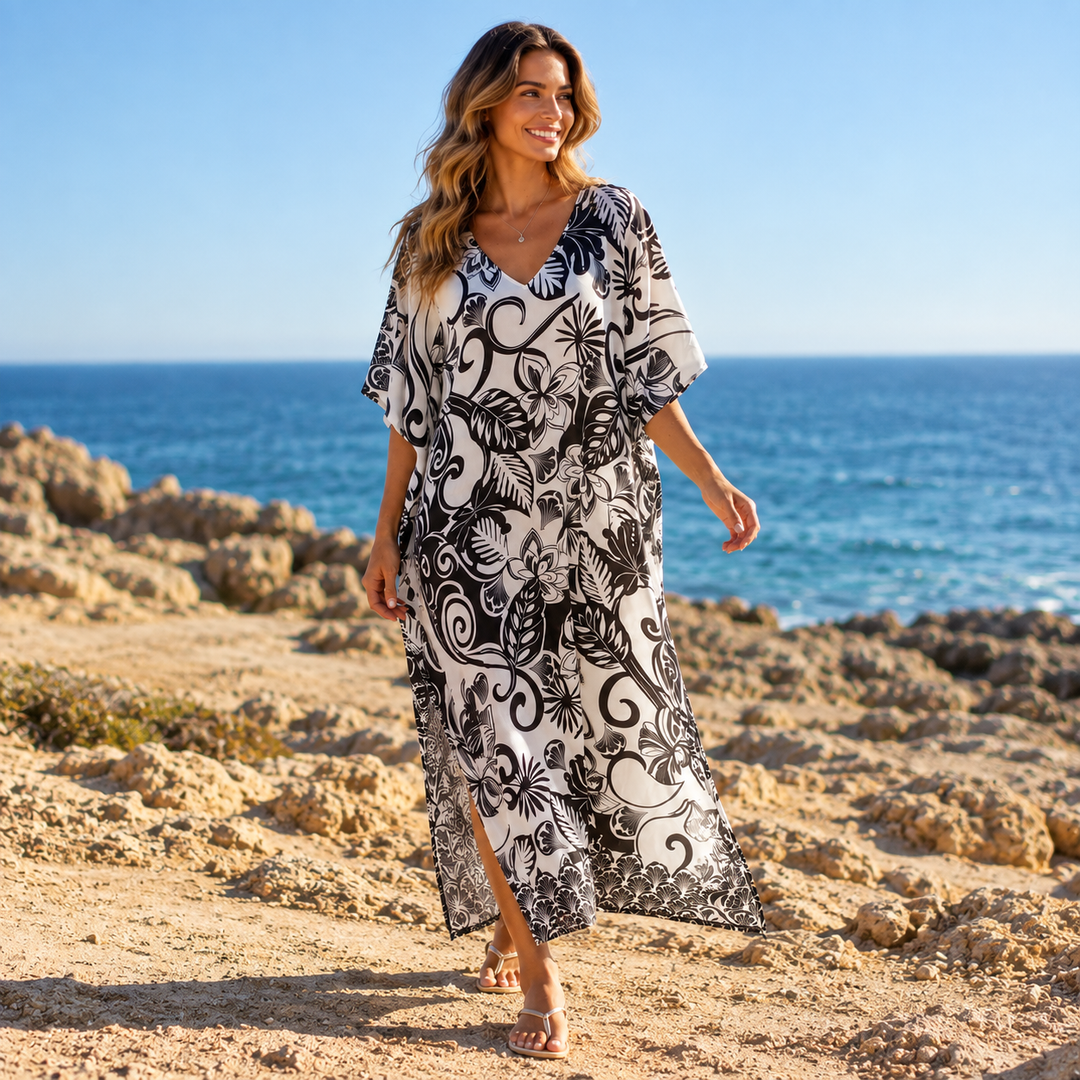 Maya Tropical Loose, Casual Kaftan - AU 12-22