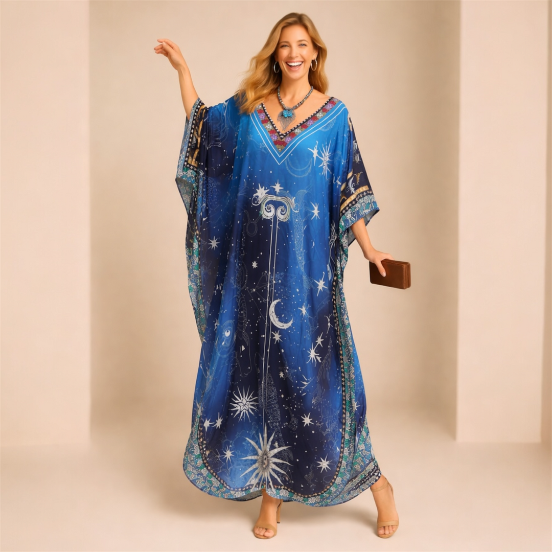 Maya JUNO Tropical Boho kaftan - Sizes -AU 14-30
