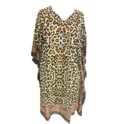 Kyra Leopard Embellished Sheer Tunic Top AU 12-22