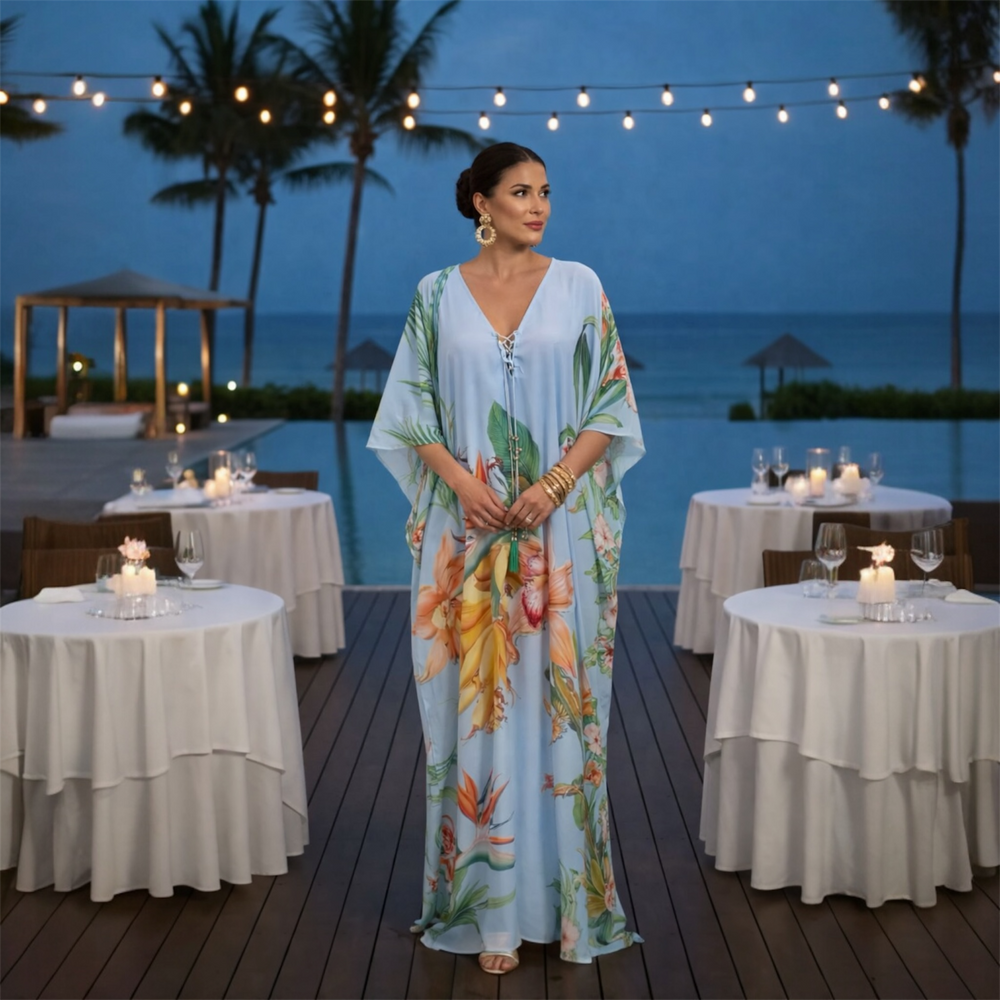 Coco Bella Milano’s Tropical kaftan 12-20