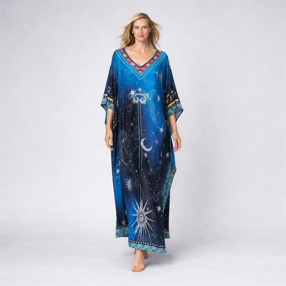 Maya JUNO Tropical Boho kaftan - Sizes -AU 14-30