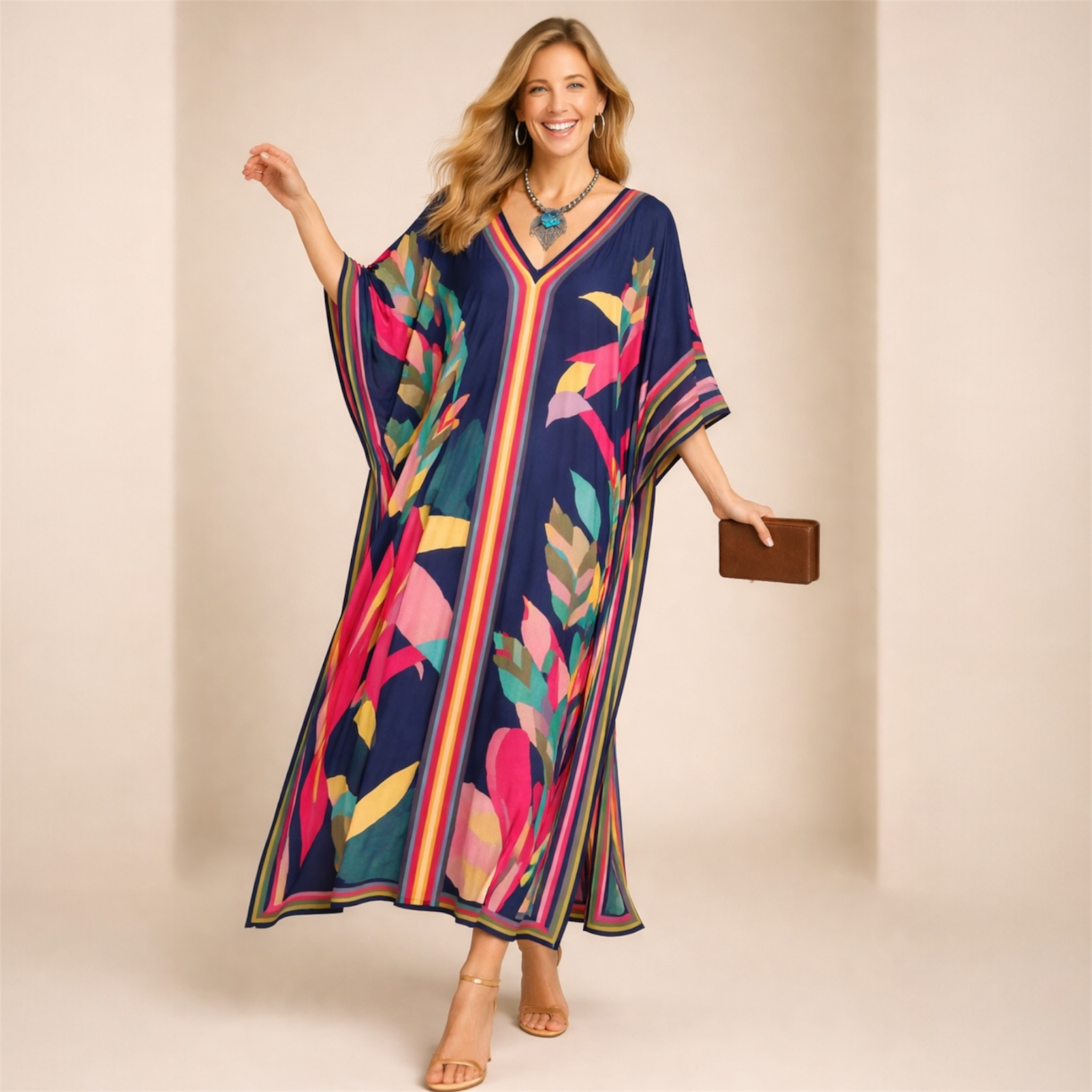 Maya Vezla  Kaftan Dress. Sizes Available AU 16-26