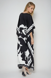 Mia Black roses mid length kaftan AU 12-18