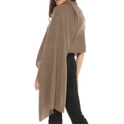 Brown Julian knitted  pure cashmere scarf/ shawl/ wrap