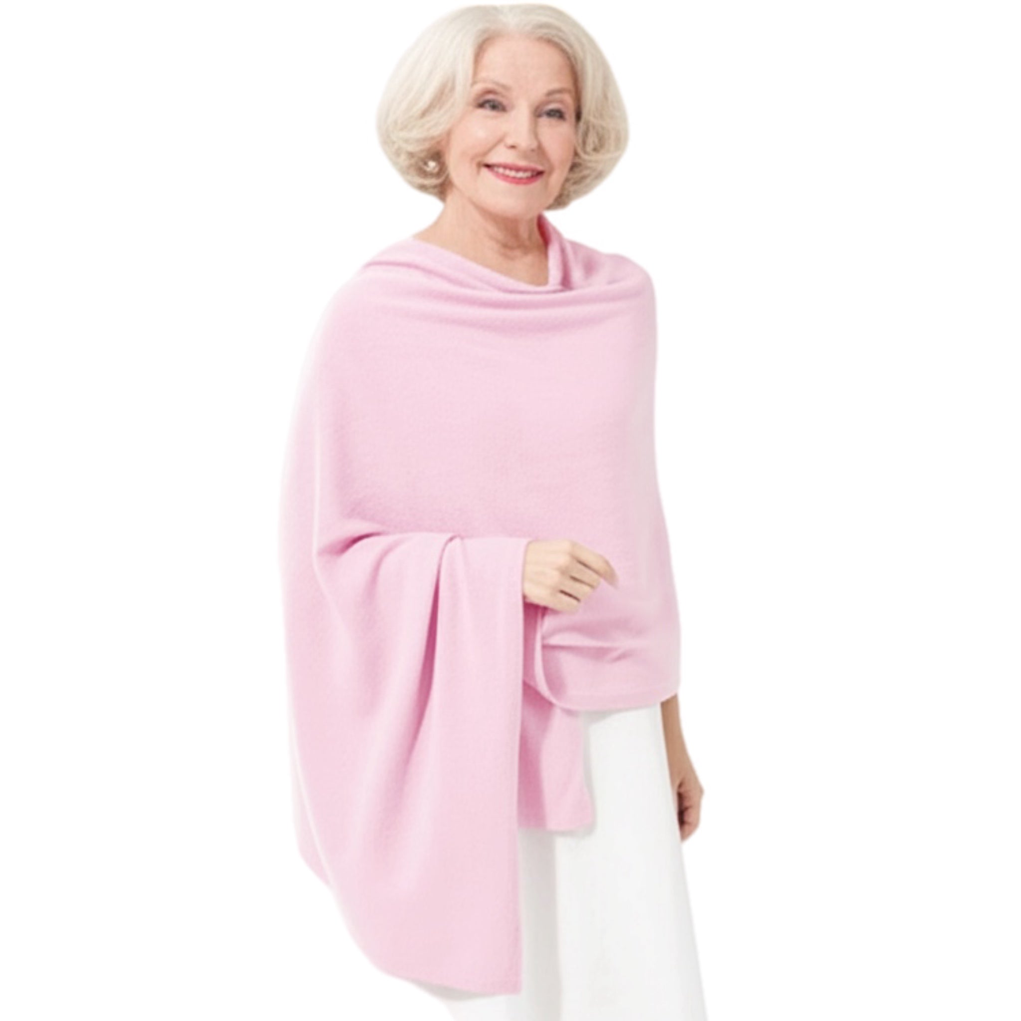 100% Cashmere 2 ply Knitted Julian Oversized Wrap -Unisex -More Colours available