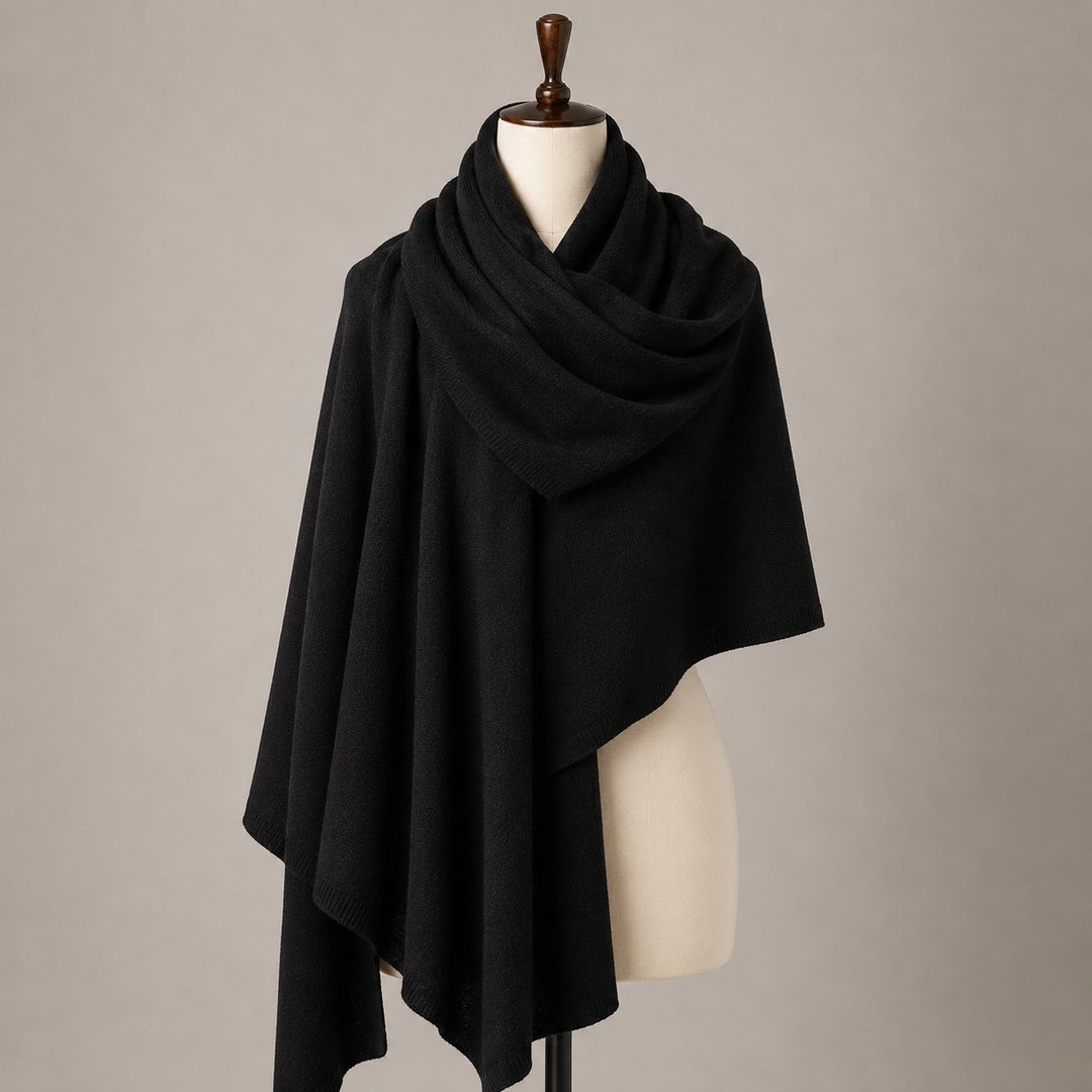 Julian knitted Cashmere Maya Travel wrap-Extra Large