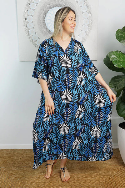 Premium long Maya Kaftan OSFA 14-26- Luxe OSFA Boho Dress