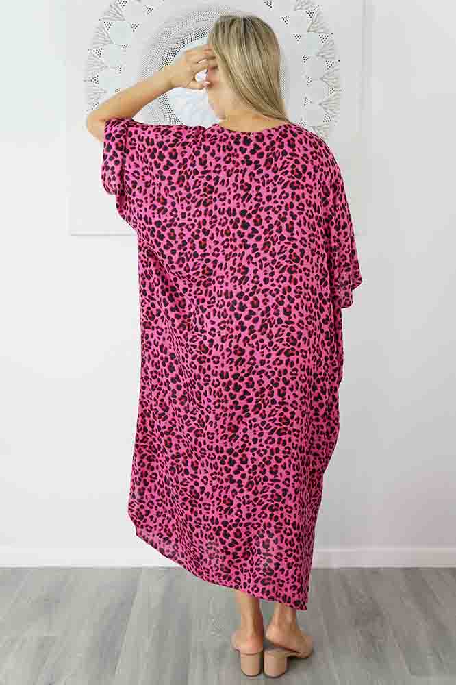 Pink Maya Kaftan One Size Fits All AU 12-26