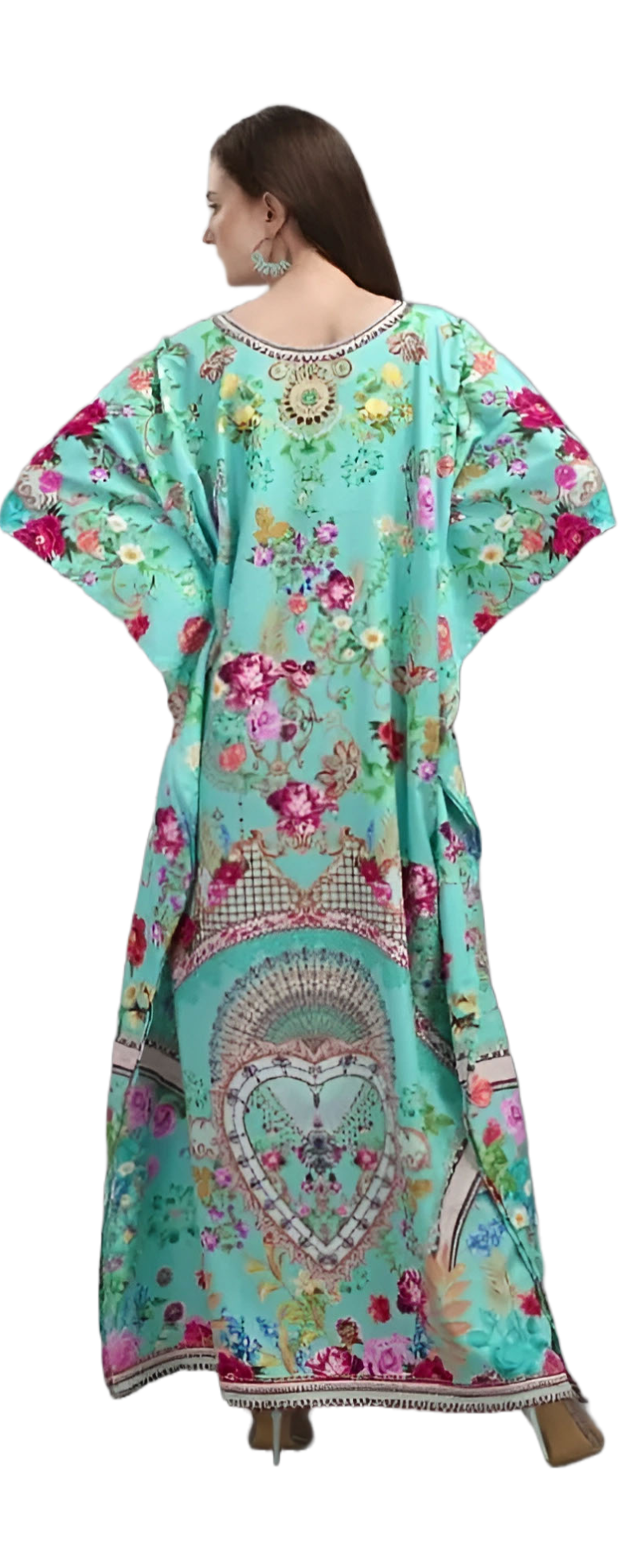 Floral Enchiladas Embellished Maya kaftan AU 10-18