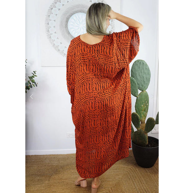 Burnt Orange Maya Kaftan OSFA 14-26