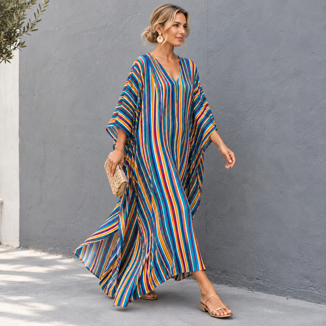 Maya Bohemian Amafli  Premium Rayon kaftan - Sizes Available AU 14-32