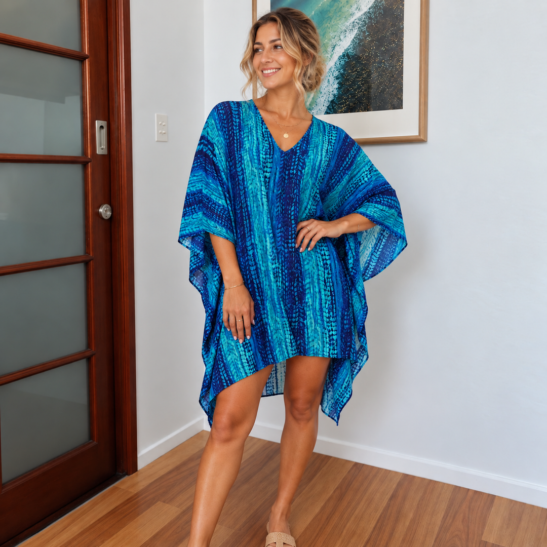 Maya Short Kaftan Top Tunic Sizes Available AU 14-30