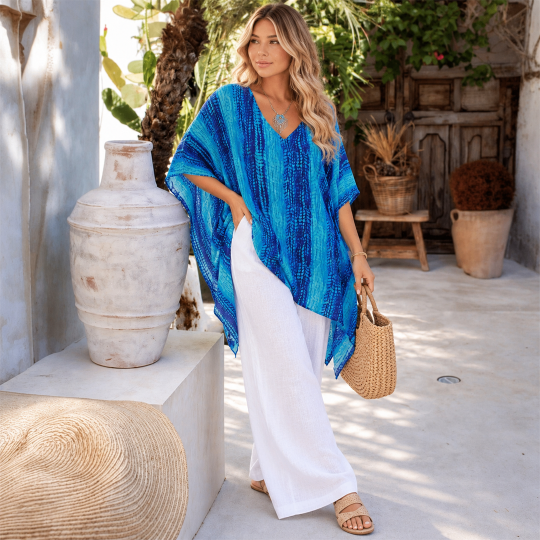 Maya Short Kaftan Top Tunic Sizes Available AU 14-30