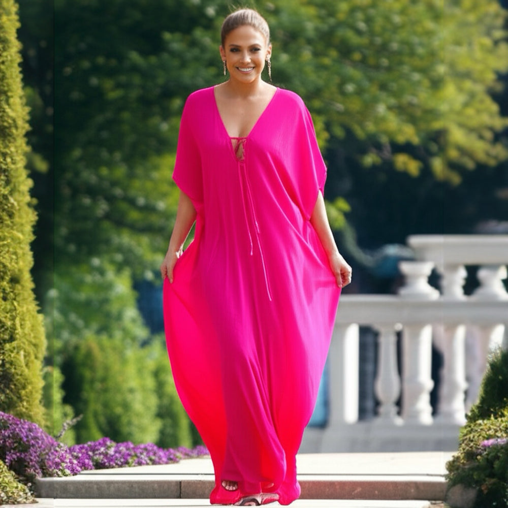 Fuchsia Goddess Coco Bella kaftan 12-20
