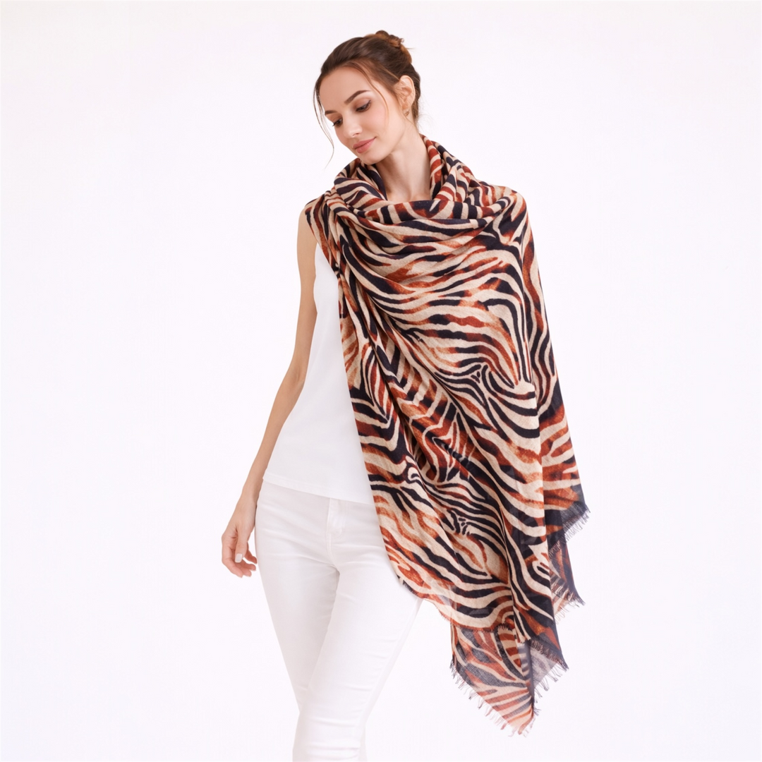 Wearable art 100% Cashmere Julian Scarf /Wrap-More Designs Available