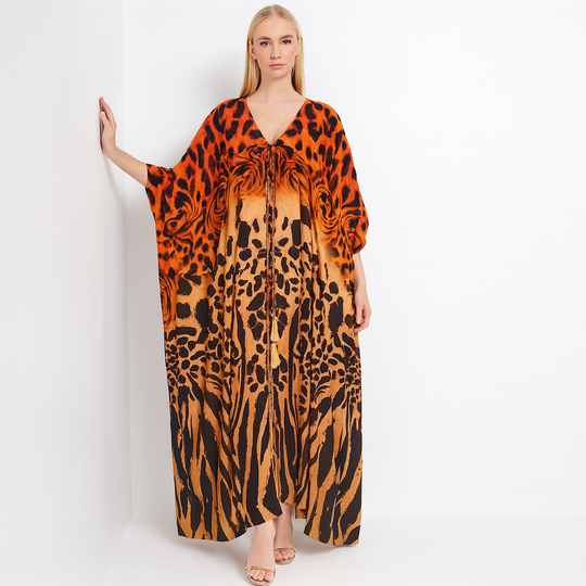 Mia kaftan dress with front tie AU 14-28