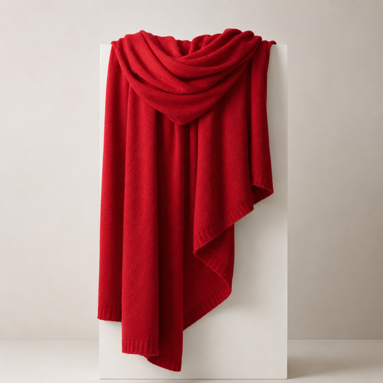 Julian knitted Cashmere Maya Travel wrap-Extra Large