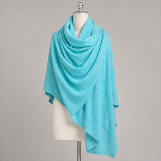 Julian knitted Cashmere Maya Travel wrap-Extra Large