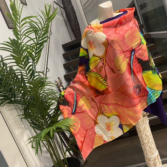 Enchante d Flora 100% Cashmere Julian Scarf /Wrap
