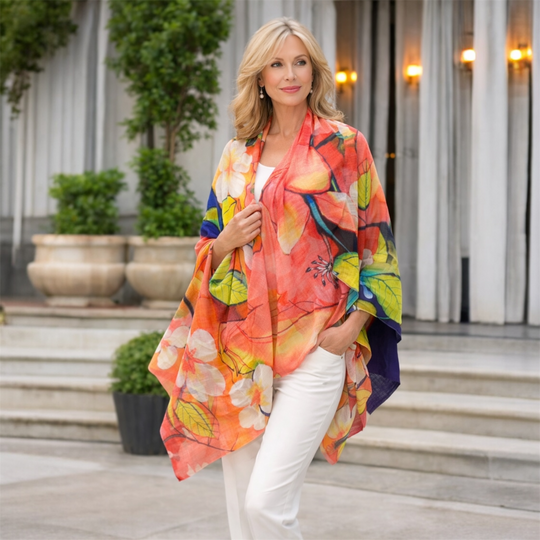 Enchante d Flora 100% Cashmere Julian Scarf /Wrap
