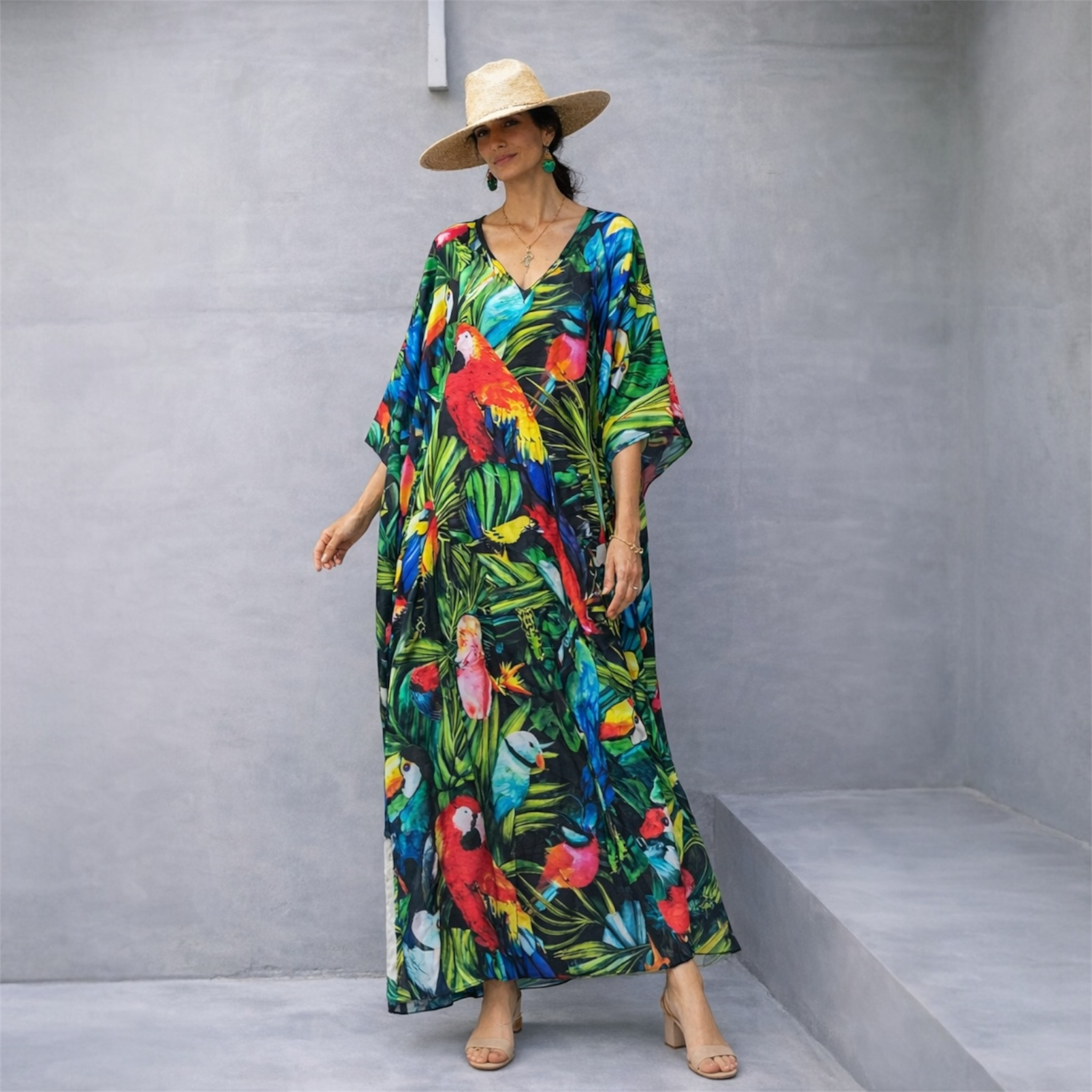 Maya Tropicana Boho kaftan - Sizes Available -AU 14-30