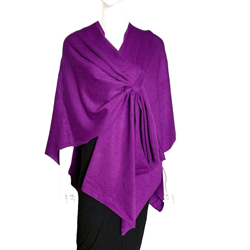 RITZY Front Closure Luxurious Maya Winter Cardigan Poncho Sweater