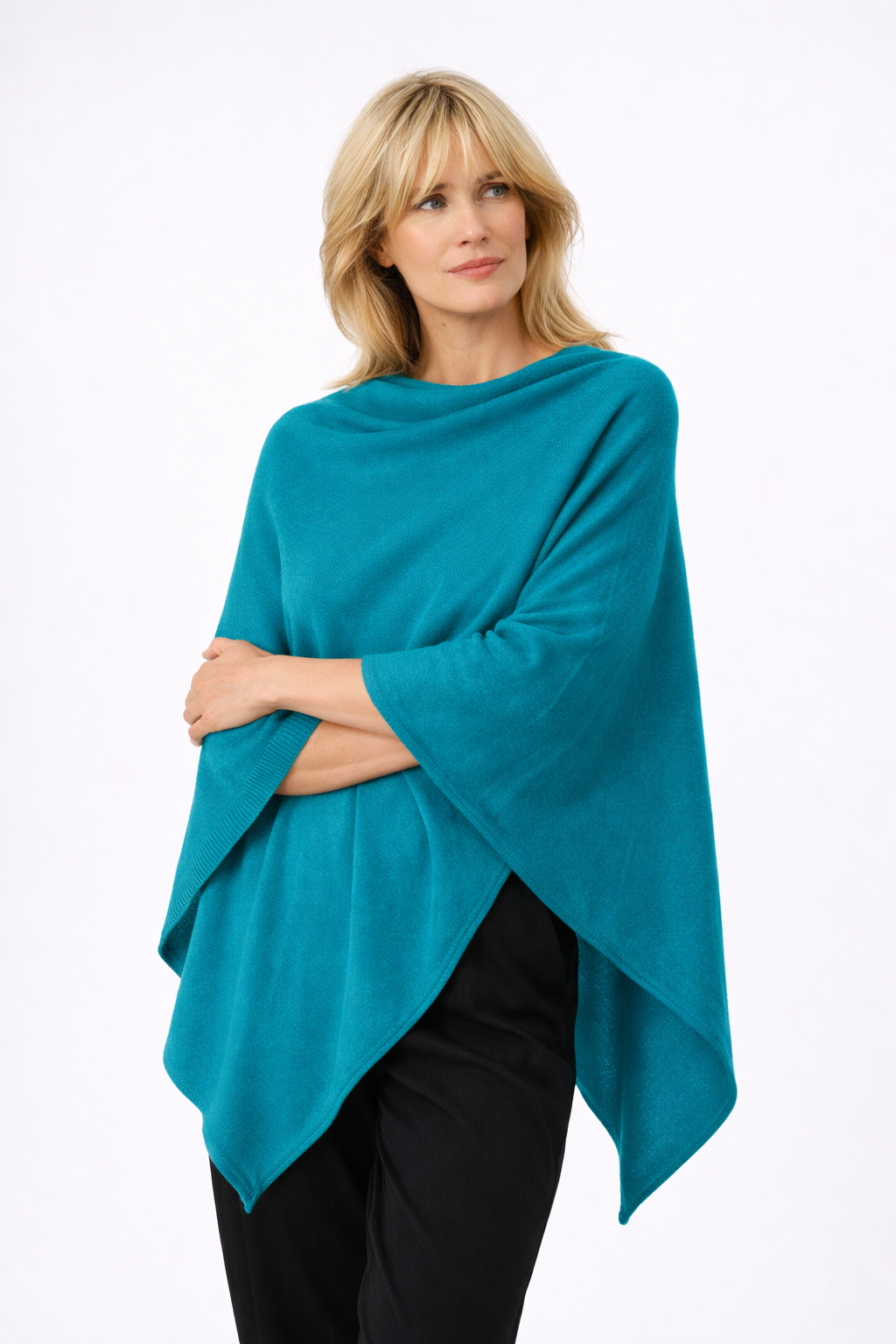Julian 100% Cashmere Oversized Poncho