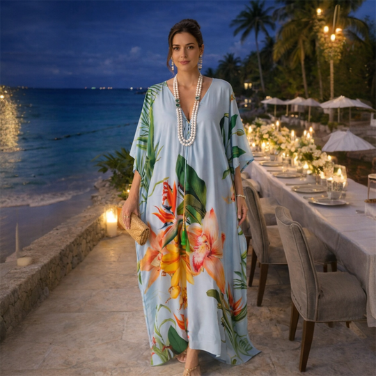 Coco Bella Milano’s Tropical kaftan 12-20