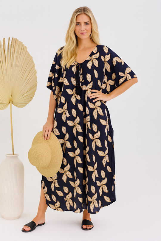 Navy Blue Diva Maya Kaftan 12-26