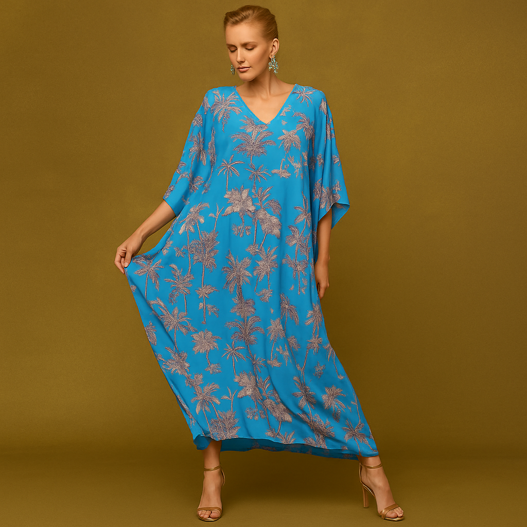 Maya Blues Glore Bohemian  kaftan - Sizes Available AU 14-30