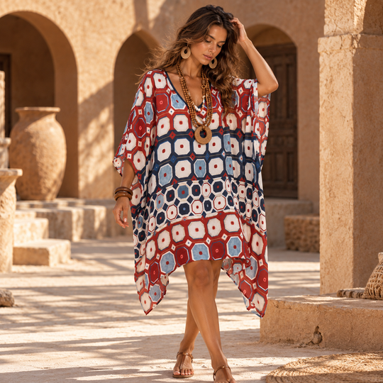 Maya Short Kaftan Top Tunic Sizes Available AU 14-30