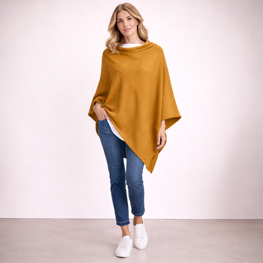 Wool Blend Poncho One Size AU 8-18