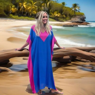 Colourful Long  Cotton Kaftan Free Size | MK Lane