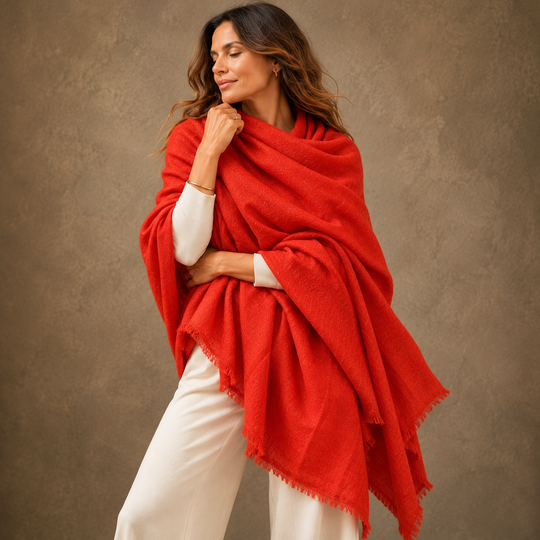 Imperial Julian handwoven pure Cashmere Travel Wrap-More Colours Available