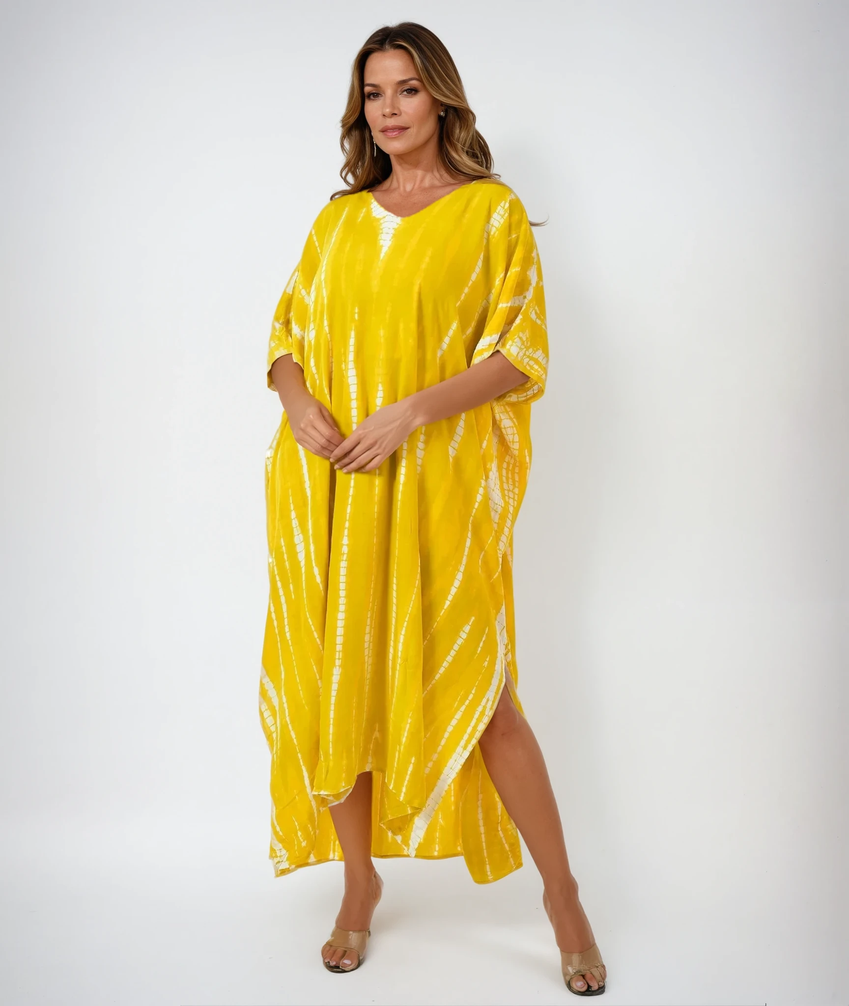 Maya Tie Dye Bamboo Cotton Resort wear Kaftan