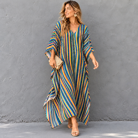 Maya Bohemian Amafli  Premium Rayon kaftan - Sizes Available AU 14-32