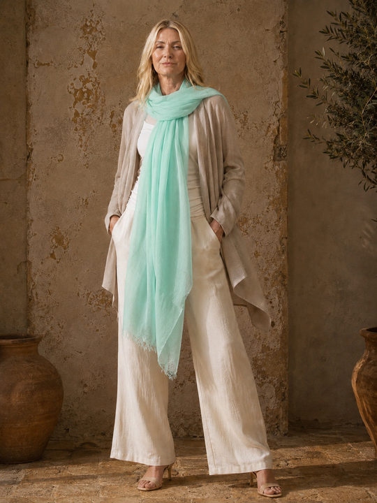 Julian 100% Ultra fine cashmere Maya oversized scarf/ wrap/ shawl-More colours available