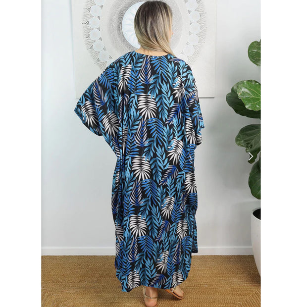 Premium Rayon Maya Kaftan Maxi - Elegant & Versatile Dress