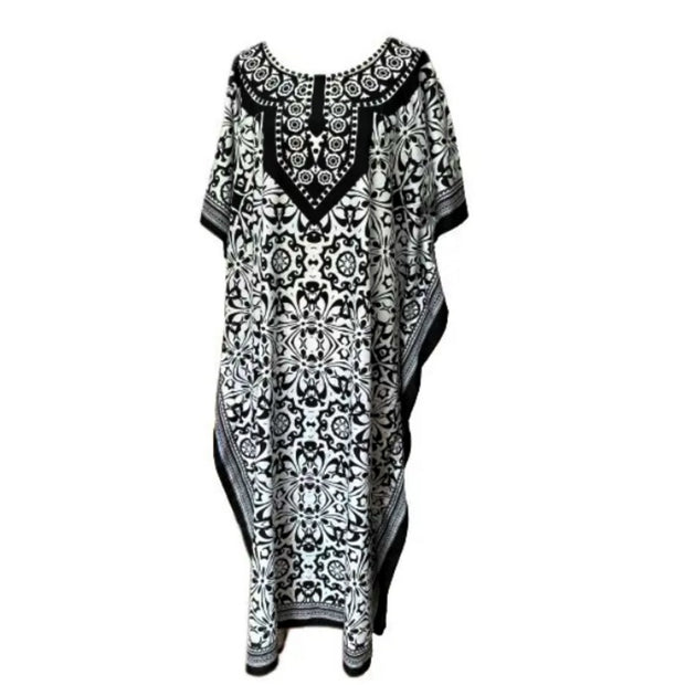 White  Maya Kaftan Dress 10-22