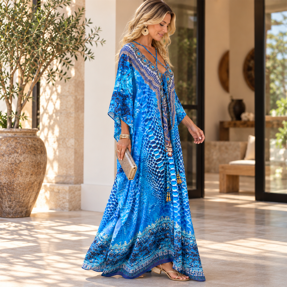 Coco Bella Bluer Luxe kaftan 12-20