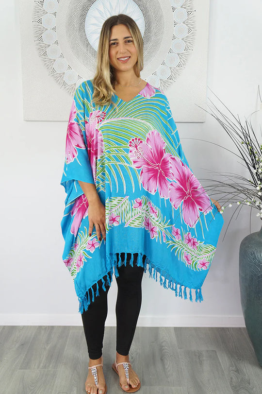 Maya Kaftan Cover up Tunic – OSFA AU 12-26