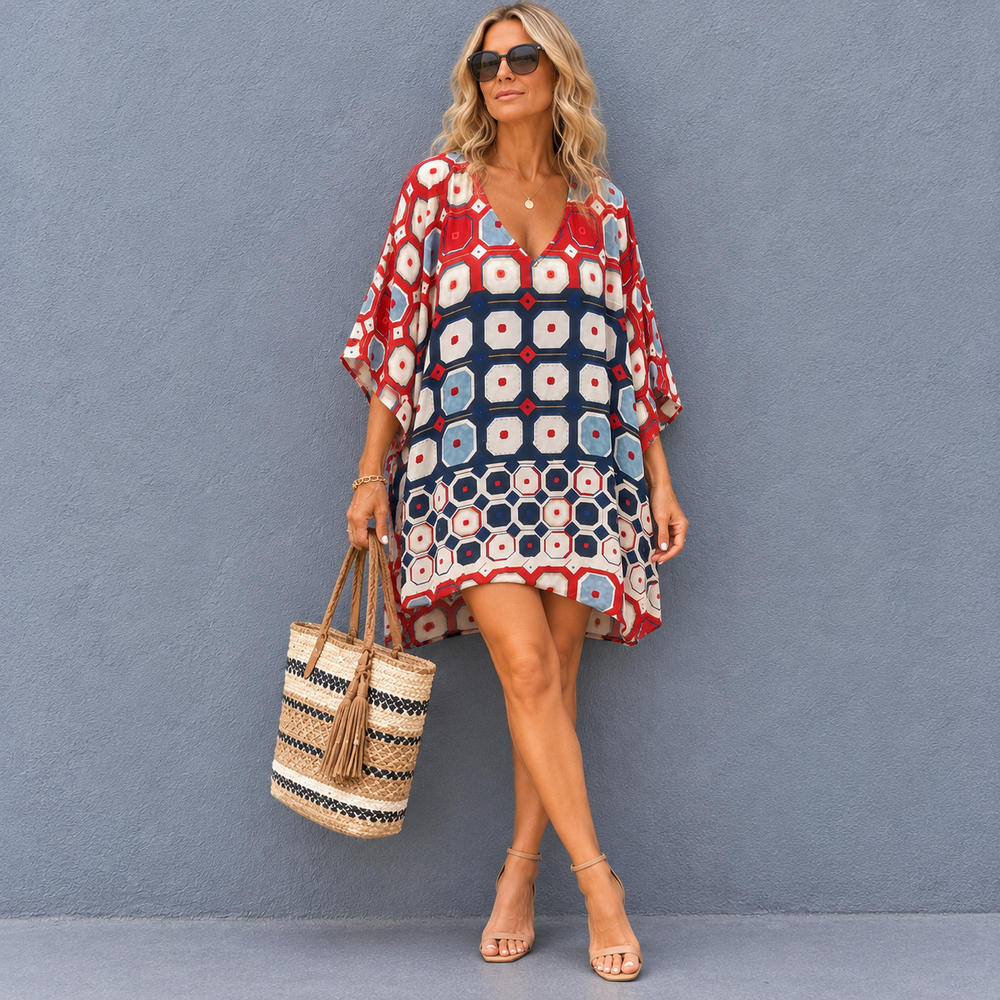 Maya Short Kaftan Top Tunic Sizes Available AU 14-30