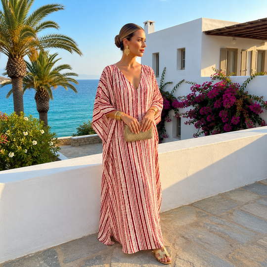 Maya Bohemian  Premium Rayon kaftan - Sizes Available AU 14-32