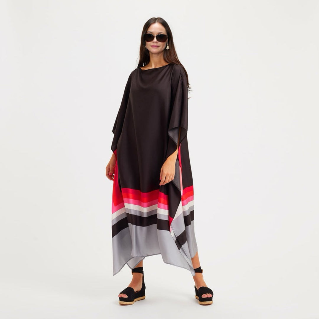 Geometric Prints MIDI  kaftan O/S AU 12-18