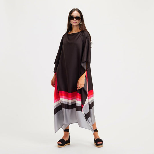 Geometric Prints MIDI  kaftan O/S AU 12-18