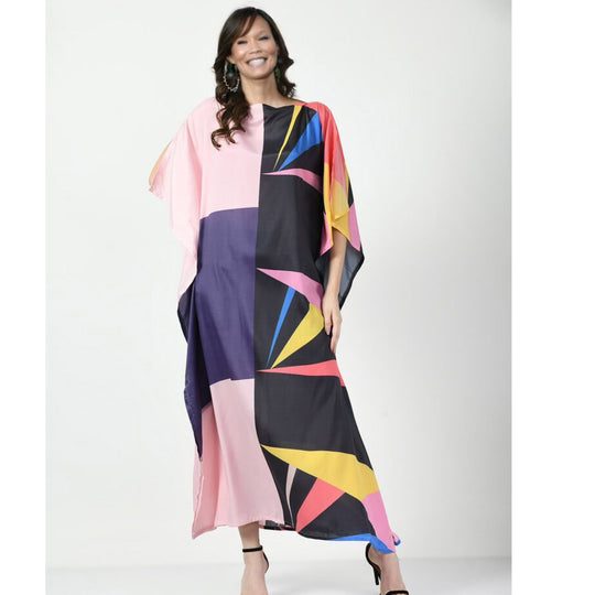 Geometric Prints MIDI  kaftan O/S AU 12-18