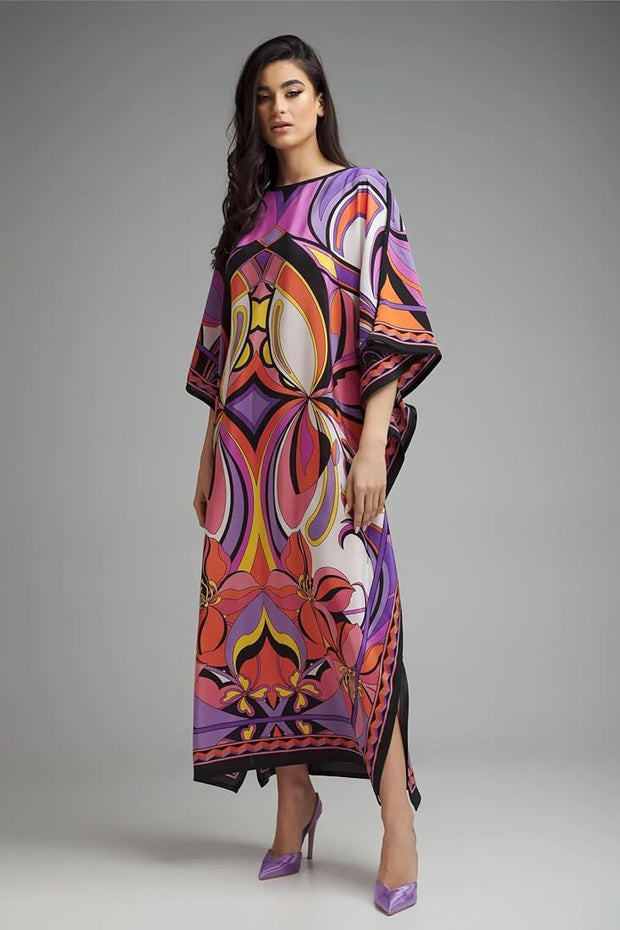 Lillie MIDI Kaftan Dress- One Size AU 12-18