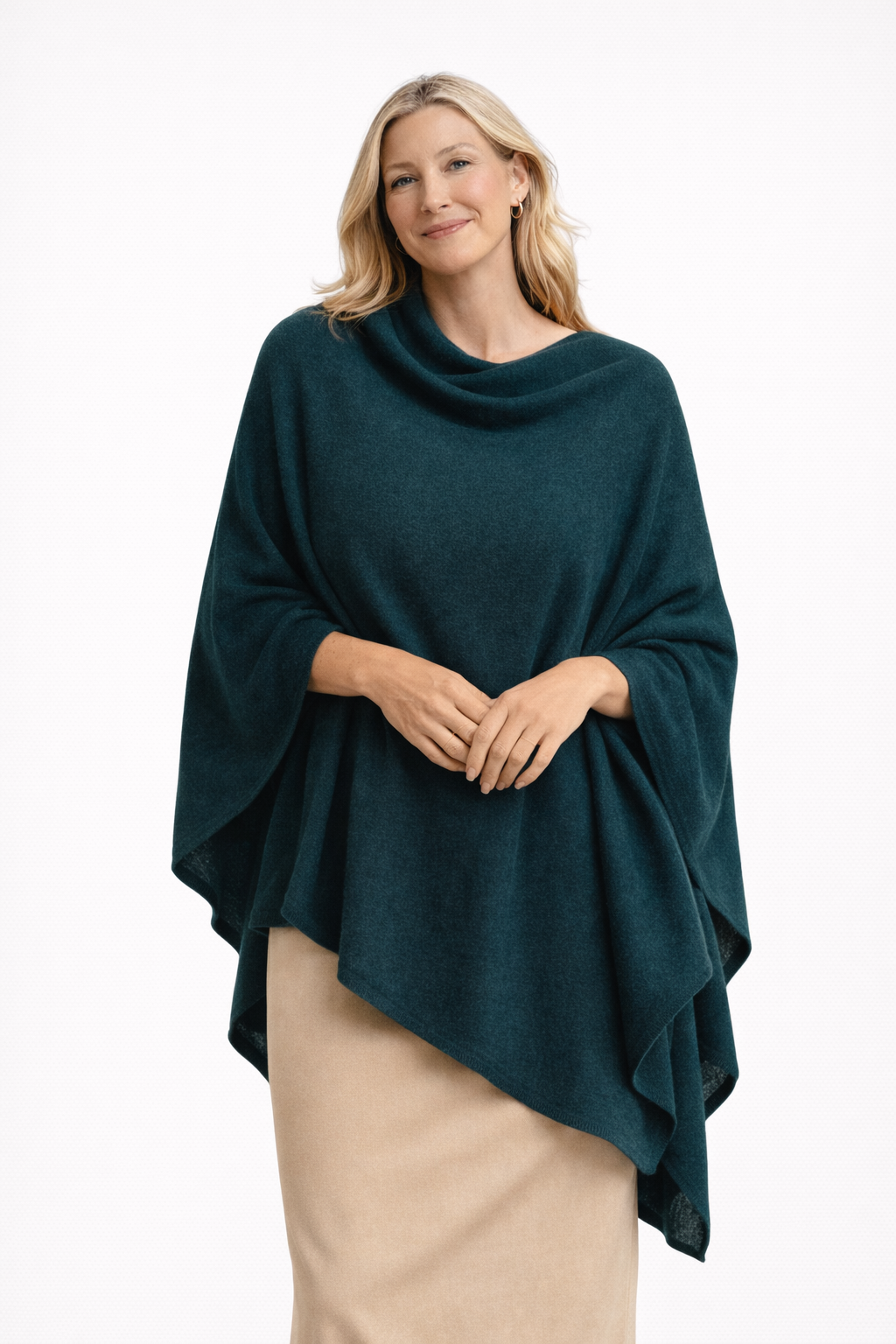 Julian Maya 100% Cashmere Oversized Poncho-More colours available