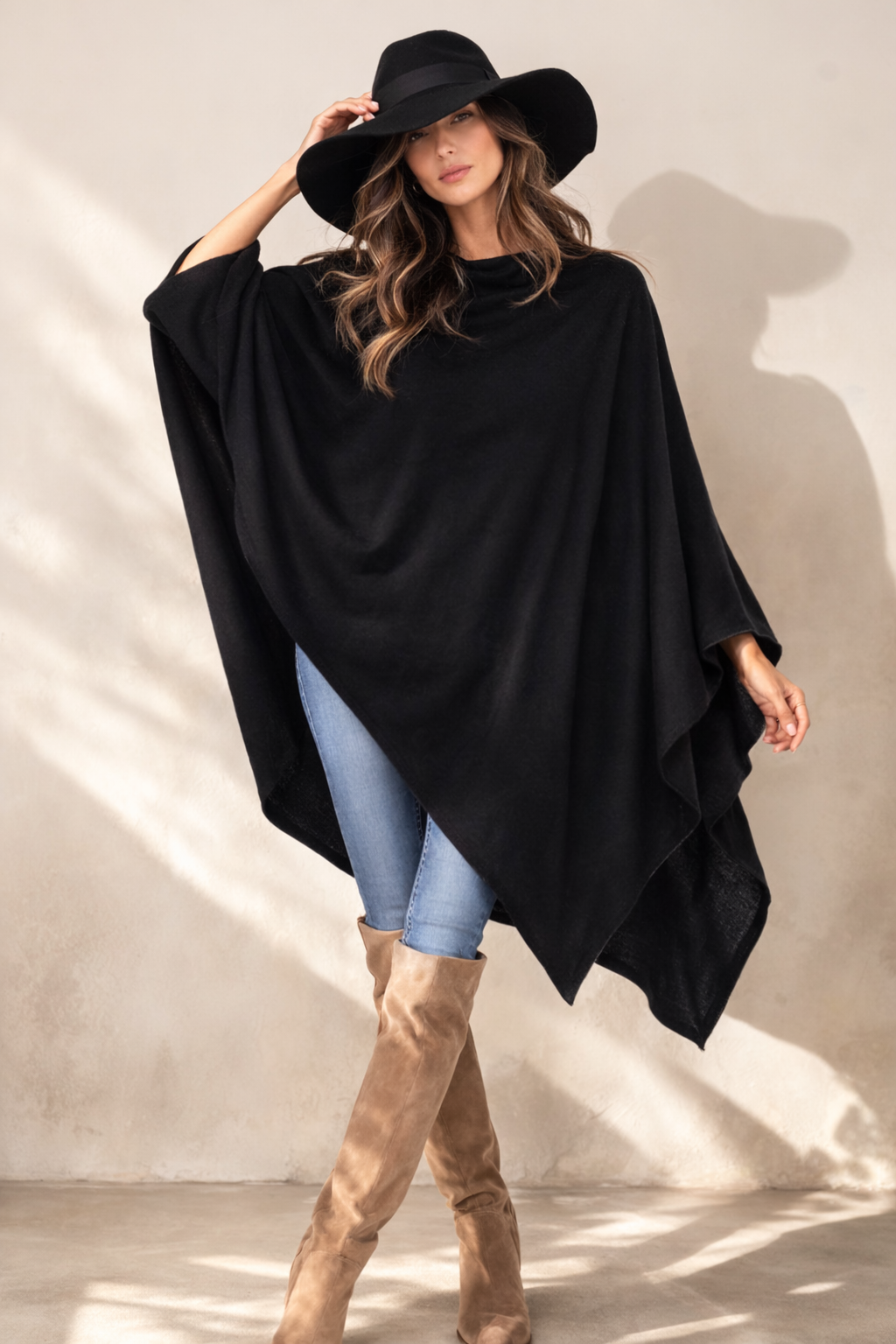 Julian Maya 100% Cashmere Oversized Poncho-More colours available